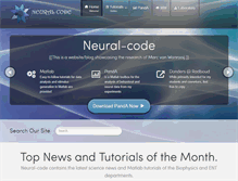 Tablet Screenshot of neural-code.com